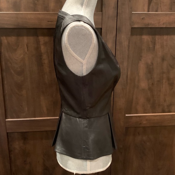 Robert Rodriguez sleeveless leather top - Picture 3 of 6